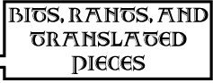 bits, rants, and translated pieces